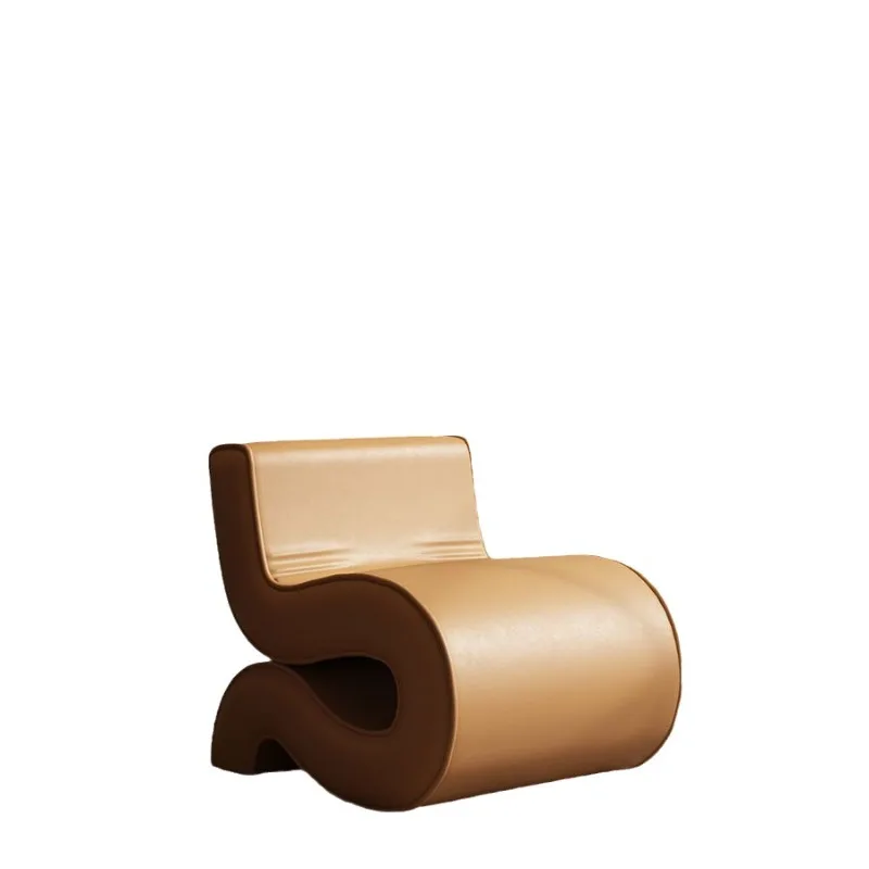 Designer art special-shaped reception room light luxury single sofa chair, modern simple sofa business negotiation chair