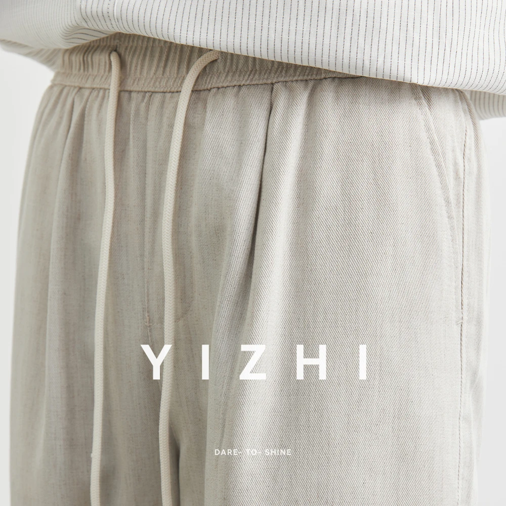 Men's Lyocell Tencel Straight Pants 2025 Summer New Loose Sportswear Pants Fashion Solid Color Casual Men's Pants