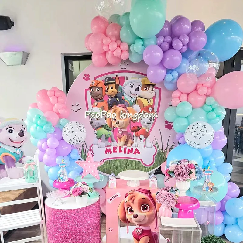 Набор цифровых воздушных шаров «Щенячий патруль» Чейз Скай, детские украшения для дня рождения, принадлежности для детского душа, аниме, декор комнаты, подарки для мальчиков и девочек