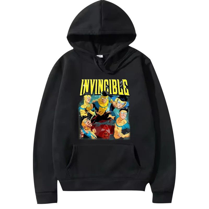 

Limited Comfort Colors Invincible Mark Superhero hoodie men women Long sleeve Sweatshirt with print Graphics oversized unisex