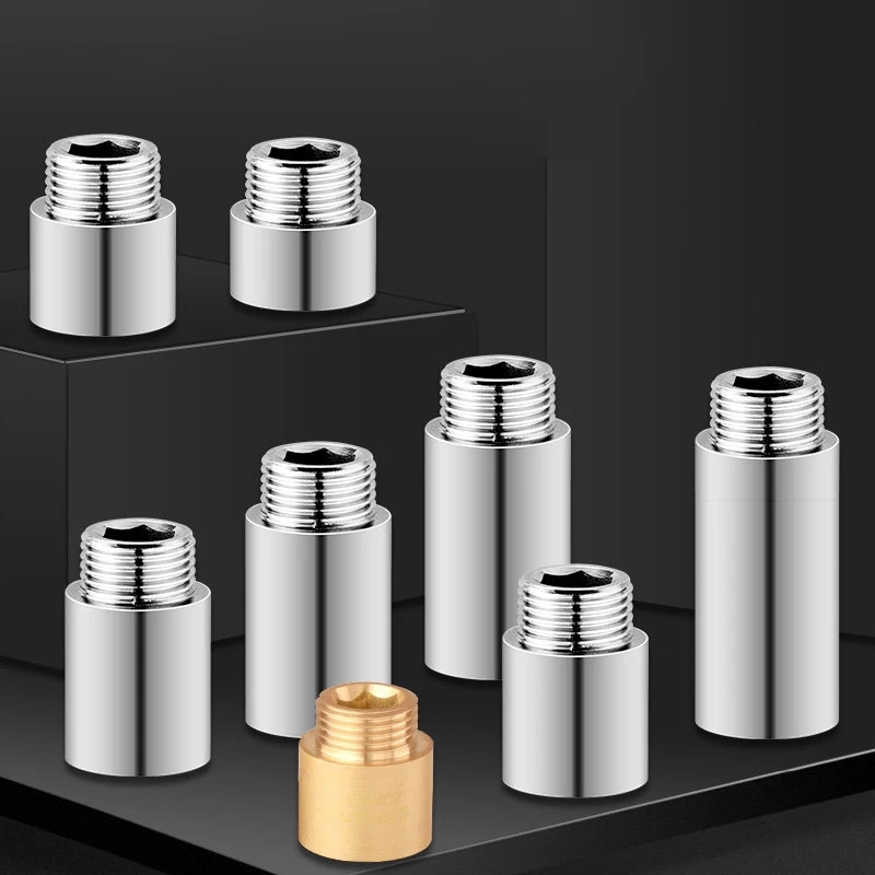 Extension:1cm 1.5cm 2cm 2.5cm 3cm 4cm 5cm 6cm 7cm 8/9/10cm Extra Thick Brass/304 Stainless Steel Male to Female Extension Pipe
