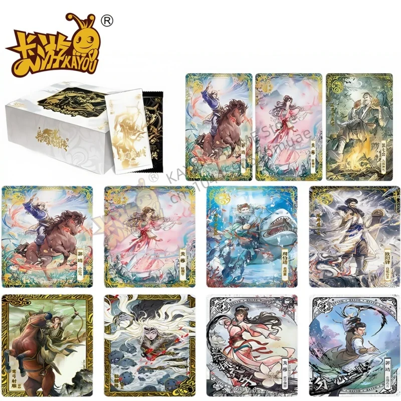 

KAYOU Genuine Jin Yong's Chivalrous Order: Shooting Eagle Hero Legend, оригинальная коробка, коллекционные карты, периферийные игрушки, флэш-карта