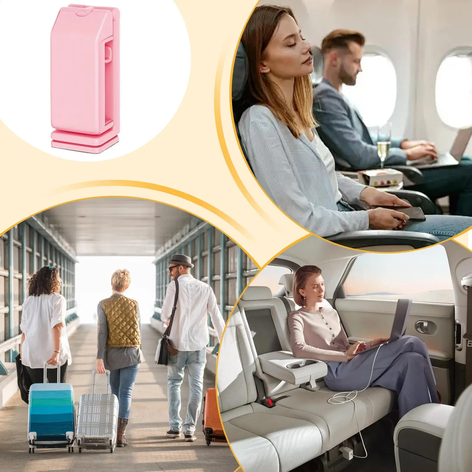 Держатель для телефона в самолете, регулируемая дорожная подставка для телефона для летающего складного регулируемого крепления, портативное сиденье на спинке мобильного телефона