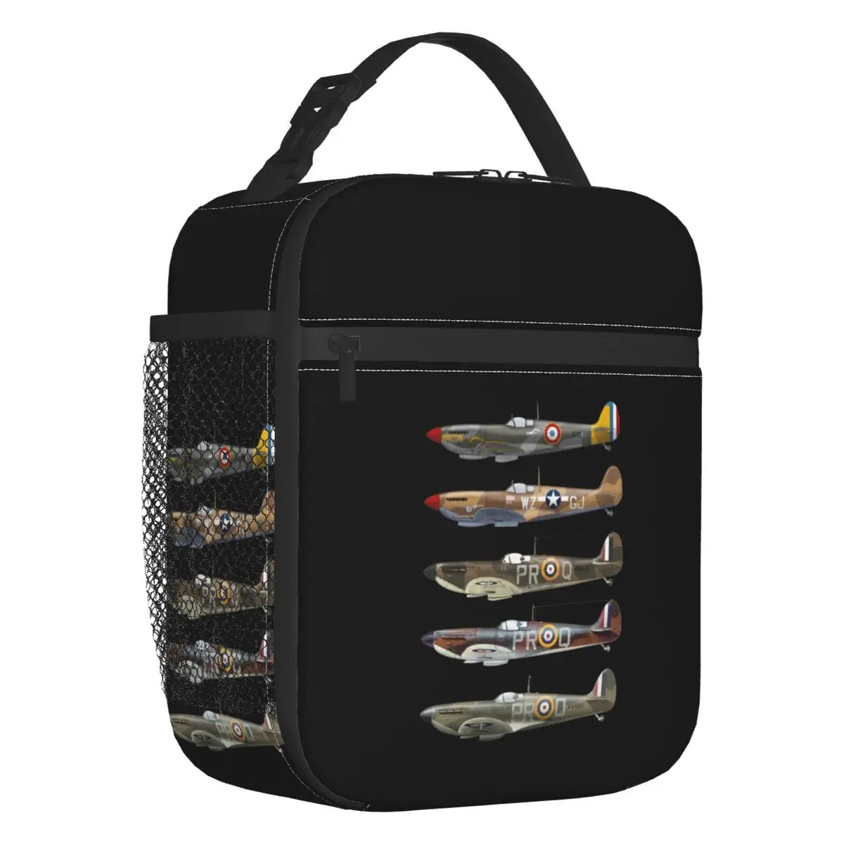 Supermarine Spitfire Insulated Lunch Bag  Leakproof Fighter Plane WW2 War Pilot Aircraft Airplane Thermal Cooler Bento Box