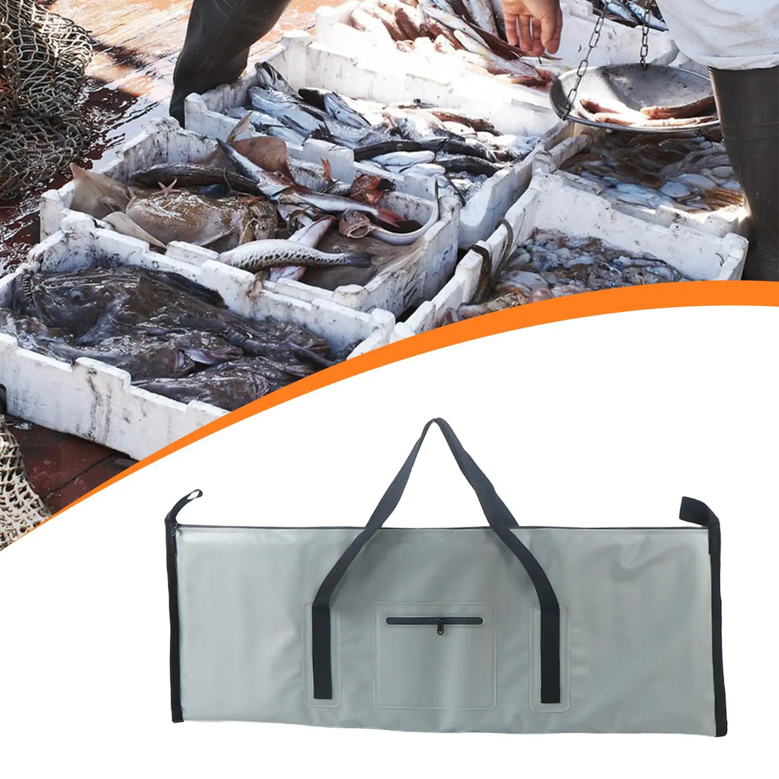 

Изолированная сумка для рыбы, водонепроницаемая снаряжение, профессиональная, большая вместимость, герметичная, практичная, портативная, многоразовая, для крупных рыб