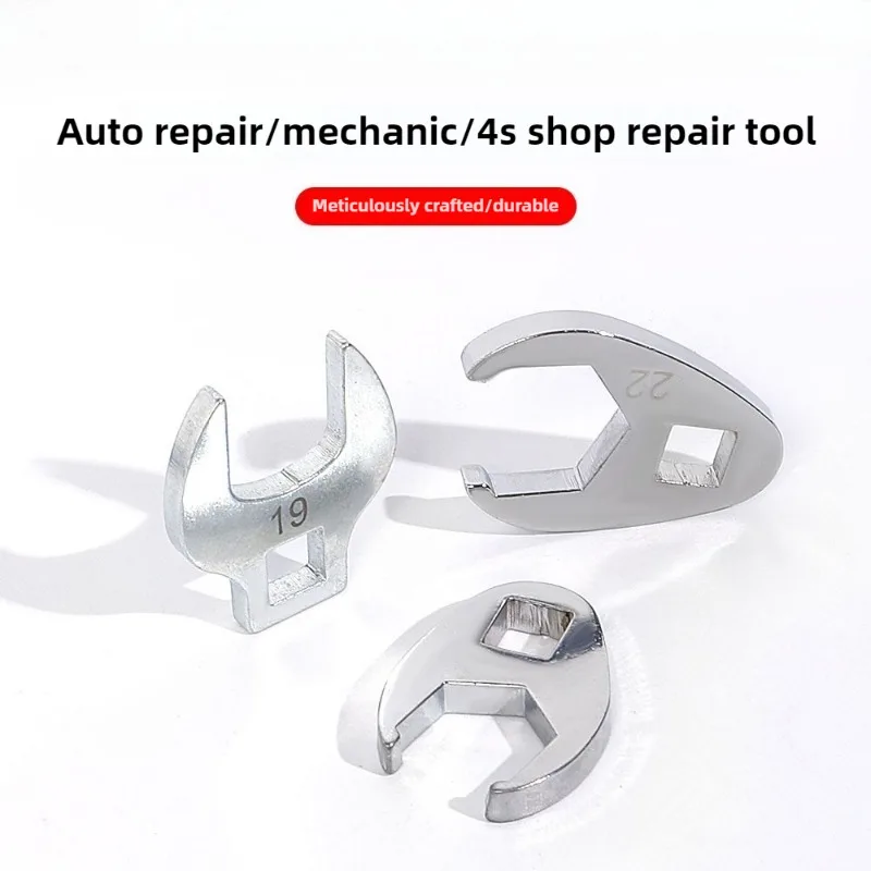 Jeu de clés à pied à corbeaux métriques 10-22mm, en acier chromé, Kit d'outils d'entretien de voiture à entraînement de 3/8 pouces pour la réparation automobile, espaces serrés