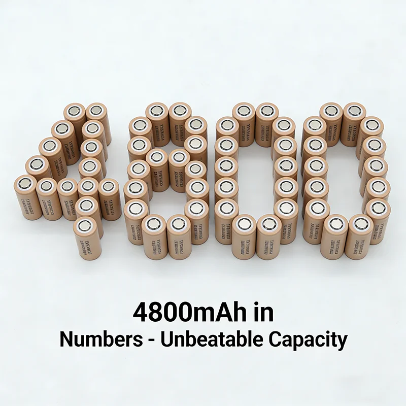 100% New Original  LGAAHD 18650 High Discharge 3.7V 4800mAh 18650 Rechargeable Battery Flashlight Flat-top Lithium Battery view 4