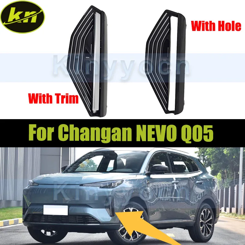 

Front Bumper Fog Light Grille Fog Cover For Changan NEVO Q05 Fog Lamp Cover Bezel Replacement