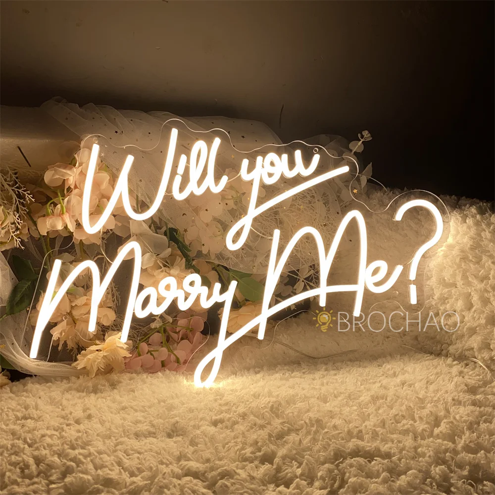 

Will You Marry Me Neon Led Sign Wall Hanging Wedding Decoration Oh Baby Neon Lights Wedding Party Room Decor Signs Night Light