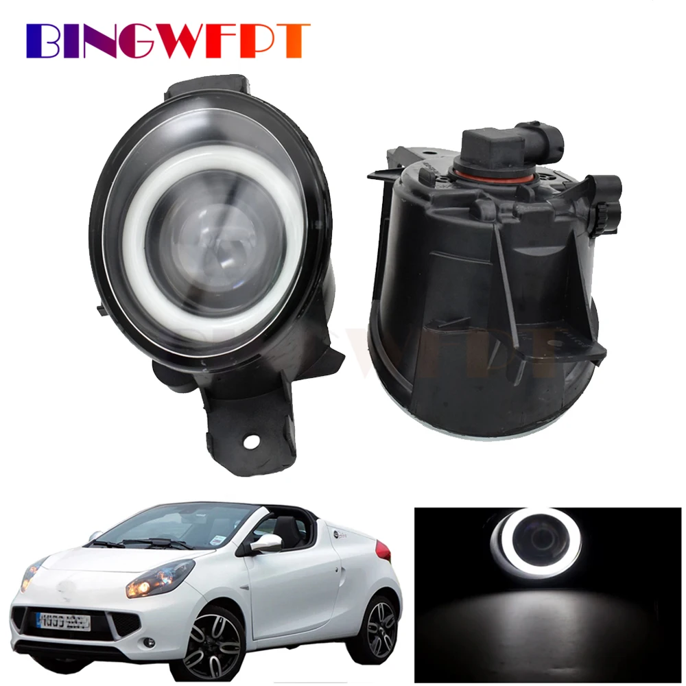 

Angel Eye Fog Light Assembly Car Right Left LED Lens Fog Daytime Lamp For Renault Wind Convertible 2010 2011 2012 2013 2014 2015