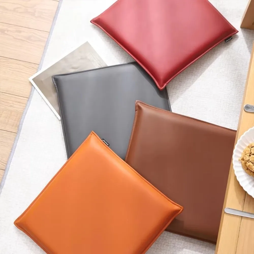 40×40cm Leather Seat Cushion 3cm Thick High Resilience Seat Cushion Pad Memory Foam PU Leather Dining Chair Cushion
