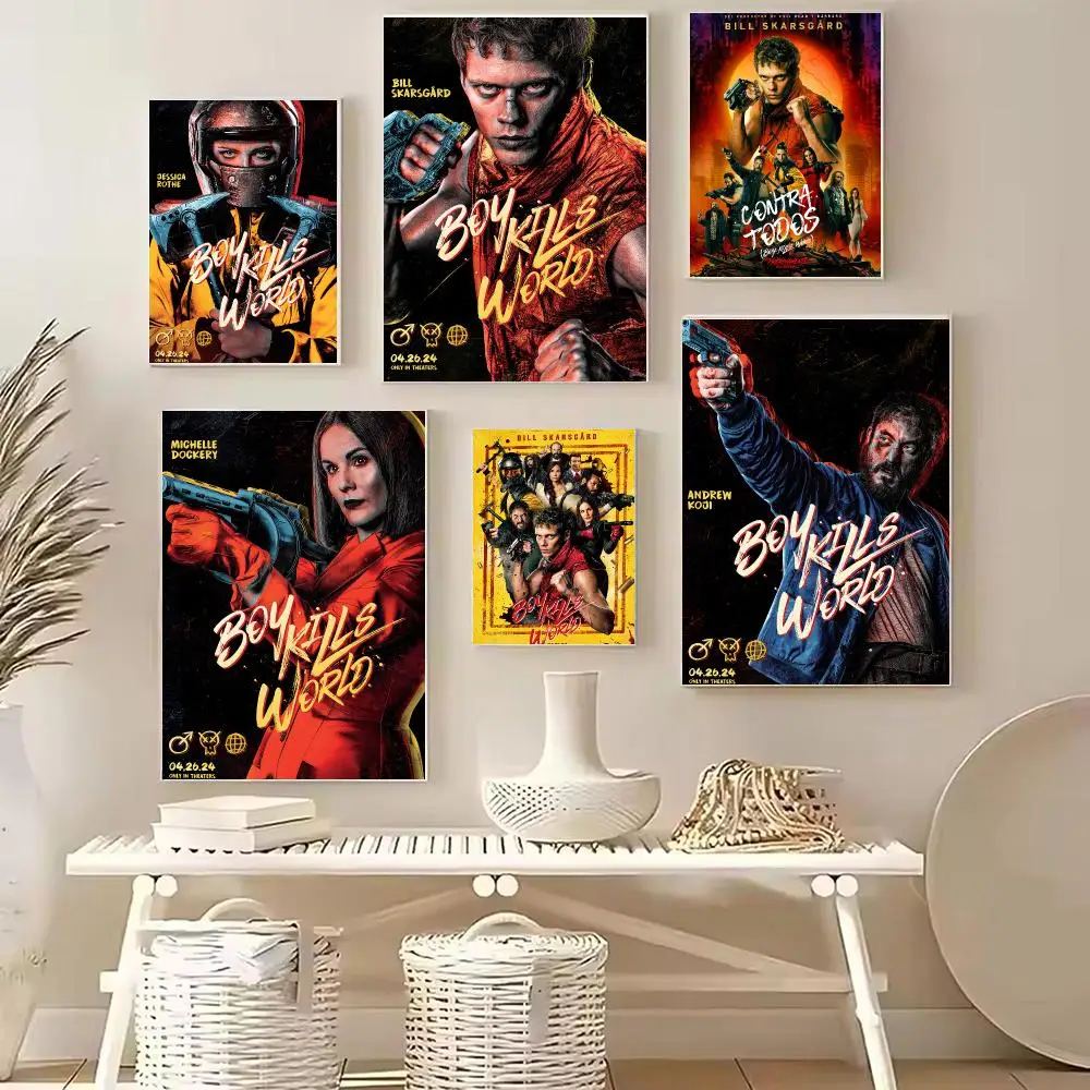 Movie B-Boy Kills World Poster PP Wall Decor Posters Celebrity Art Prints Aesthetic Wall Art Bedroom Office Home Gift