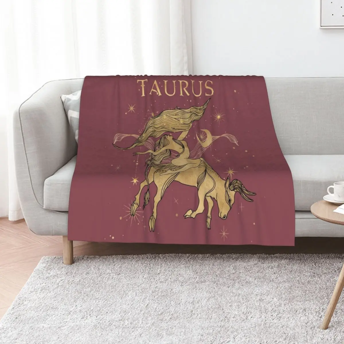 Taurus zodiac woman Throw Blanket Long Lasting Soft Plush Blanket for Daily Use