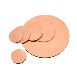 5pcs T2 Copper Disc Diameter 30mm 31mm 32mm 33mm 34mm 35mm~50mmPure Copper Round Plate Circular Sheet Thickness 0.1mm - 5mm