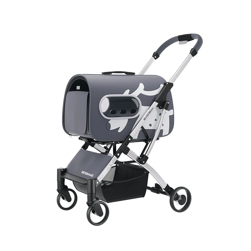 

#Pet Stroller Lightweight Folding Separation Cage Small Dog Dog out Portable Dog Walking Car Cat out Luggage Trolley