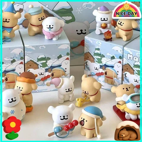 Maltese Puppy Embrace The Warmth Series Trendy Blind Box Figure Toy Desktop Ornament Cute Hair Accessory For Gift