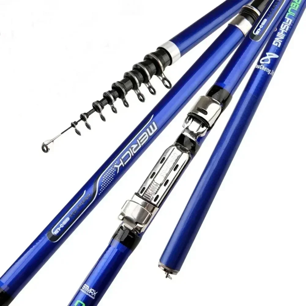 Carbon Fiber 3.6M 4.5M 5.4M 6.3M Spinning Fishing Rod M Power Telescopic Rock Fishing Rod Carp Feeder Rod Surf Spinning view 2