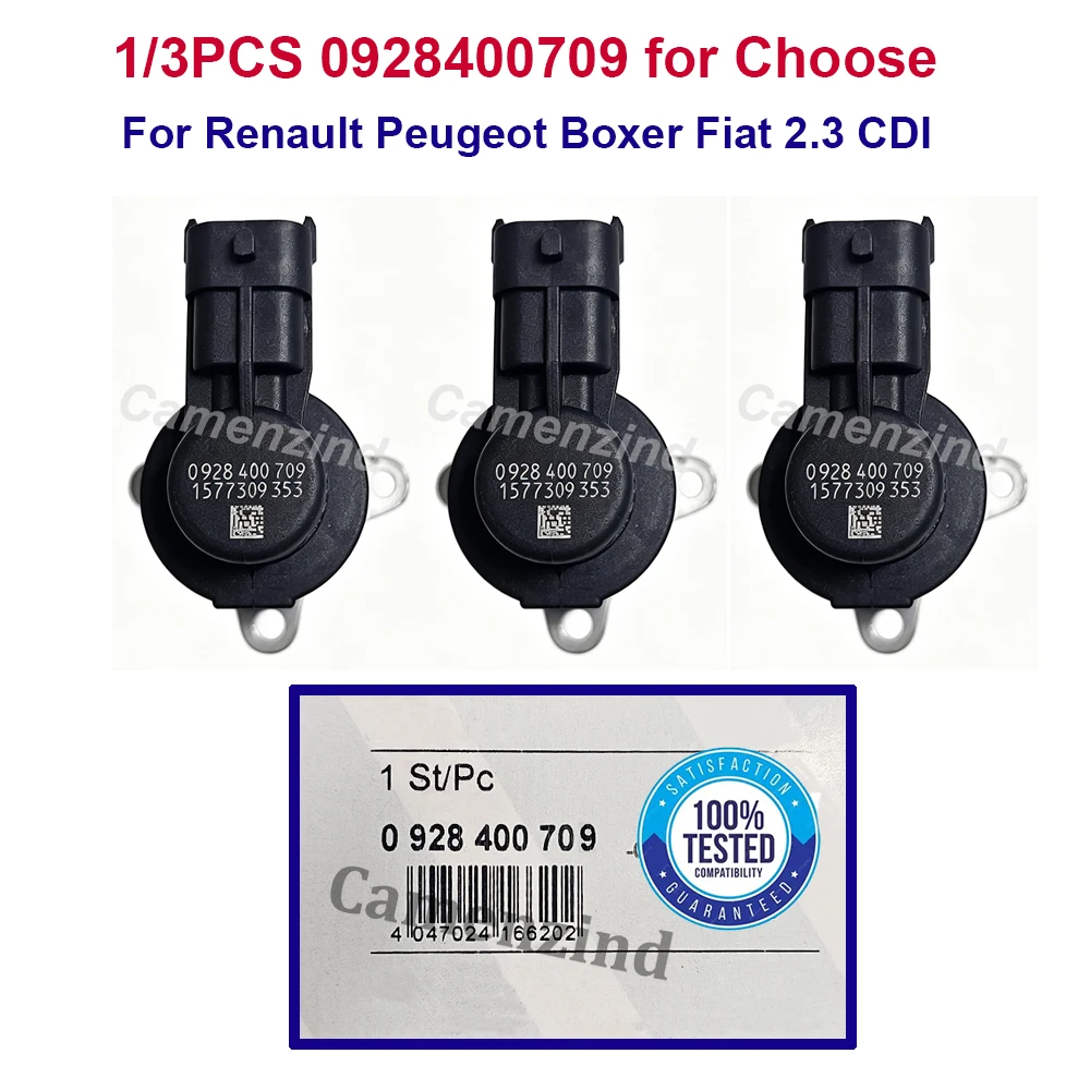 1/3 Piezas 0928400709 Válvula Reguladora de Entrada de Bomba de Combustible Diésel para Renault Peugeot Boxer Fiat 2.3 CDI 0 928 400 709