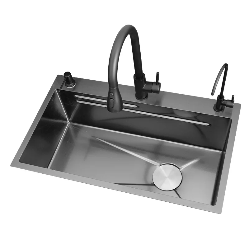 

Nano, Honeycomb Embossed SUS304 Stainless Steel, Kitchen Sink, Household, Dishbasin, Thickened