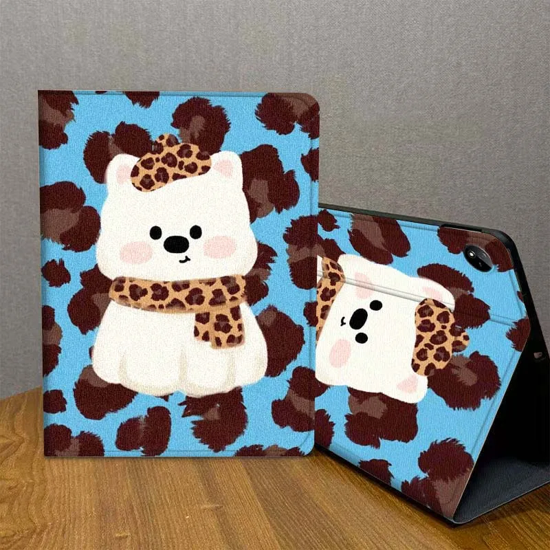 

Retro White Cute Dog Pattern For Vivo IQOO Pad2 Pad3 Pad5 Air SE Pro 12.1 12.3 13 11.5 11 inch Tablet Case