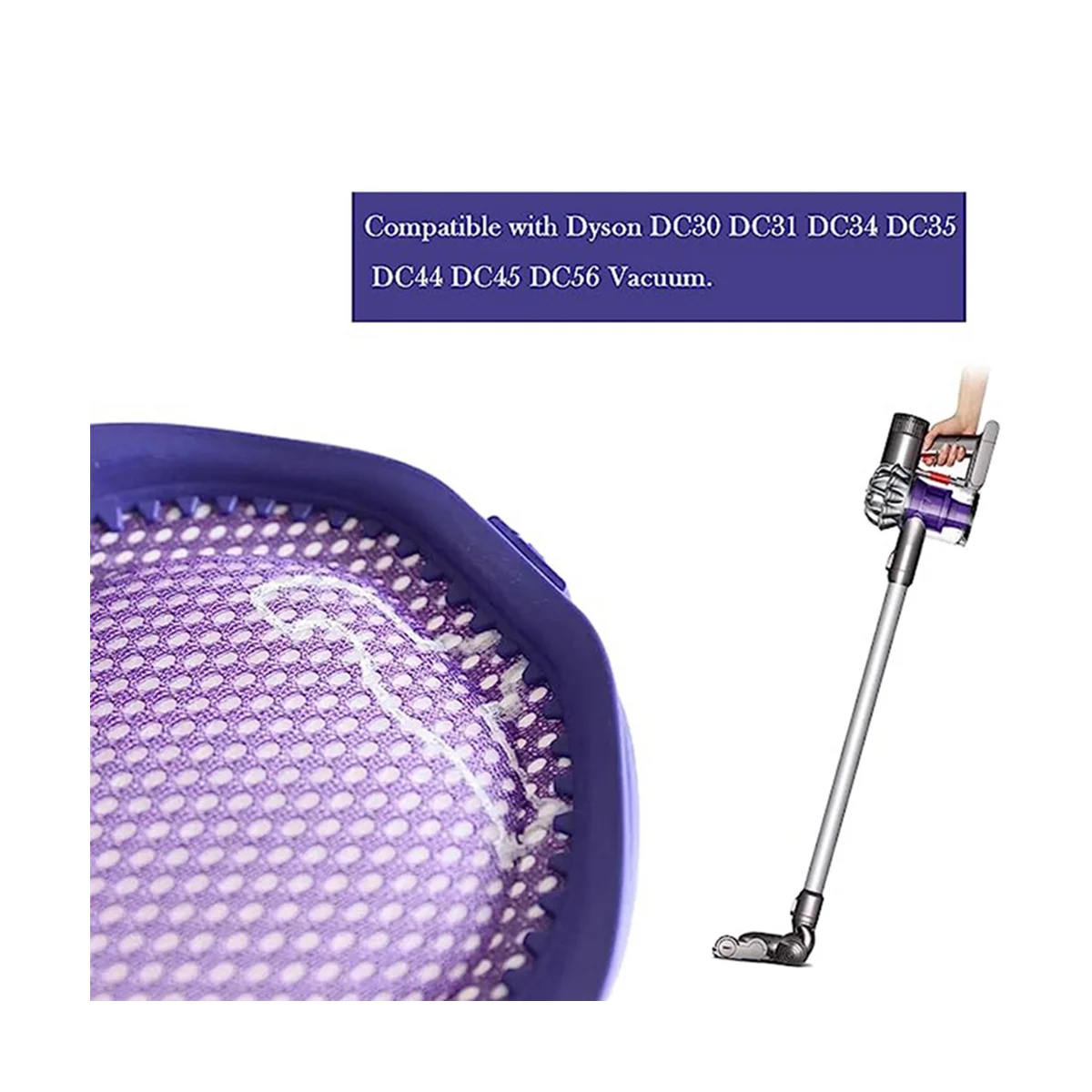 Suitable for Vacuum Cleaner Accessories D30 DC31 DC34 DC35 DC44 DC45 Filter Elements