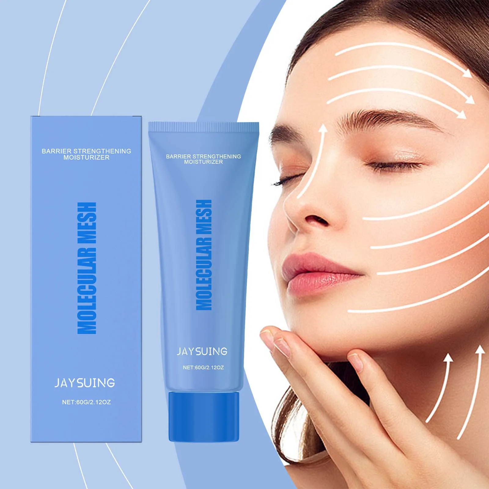 

Jaysuing Moisturizing Cream, Daily Facial Skin Moisturizing Care Gentle Elastic Brightening Skin Cream