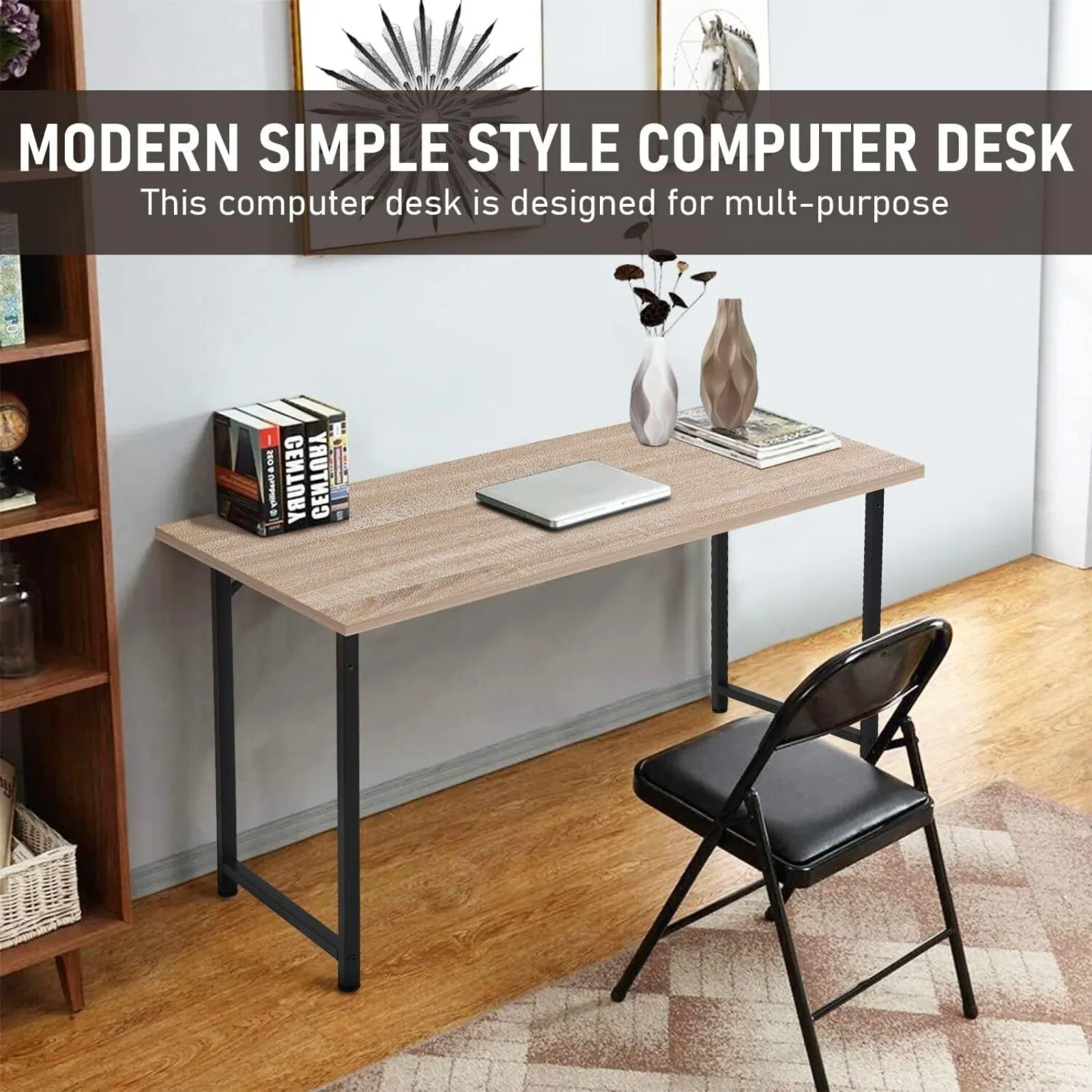 Computer Desk, 47 inches Home Office Desk Writing Study Table Modern Simple United States