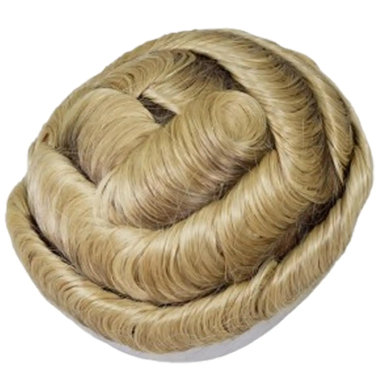 شعر مستعار بشري للرجال 10 × 8 بوصة، شعر بشري أوروبي دانتيل أمامي خصلات شعر طبيعية 0.06 مم جلد رقيق PU على شكل حرف V #4