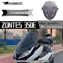 For zontes 350e 350E E350 350 E ZT350T-E ZT350E Motorcycle Accessories Windshield Sport Wind Viser Visor Windscreens Smoke Gray
