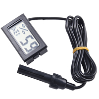 2 In 1 Thermometer& Hygrometer With Probe 1.5m Cable 0.1°C 1%RH 1/2Pcs LCD Digital Humidity Temp Gauge Temperature Meter Monitor