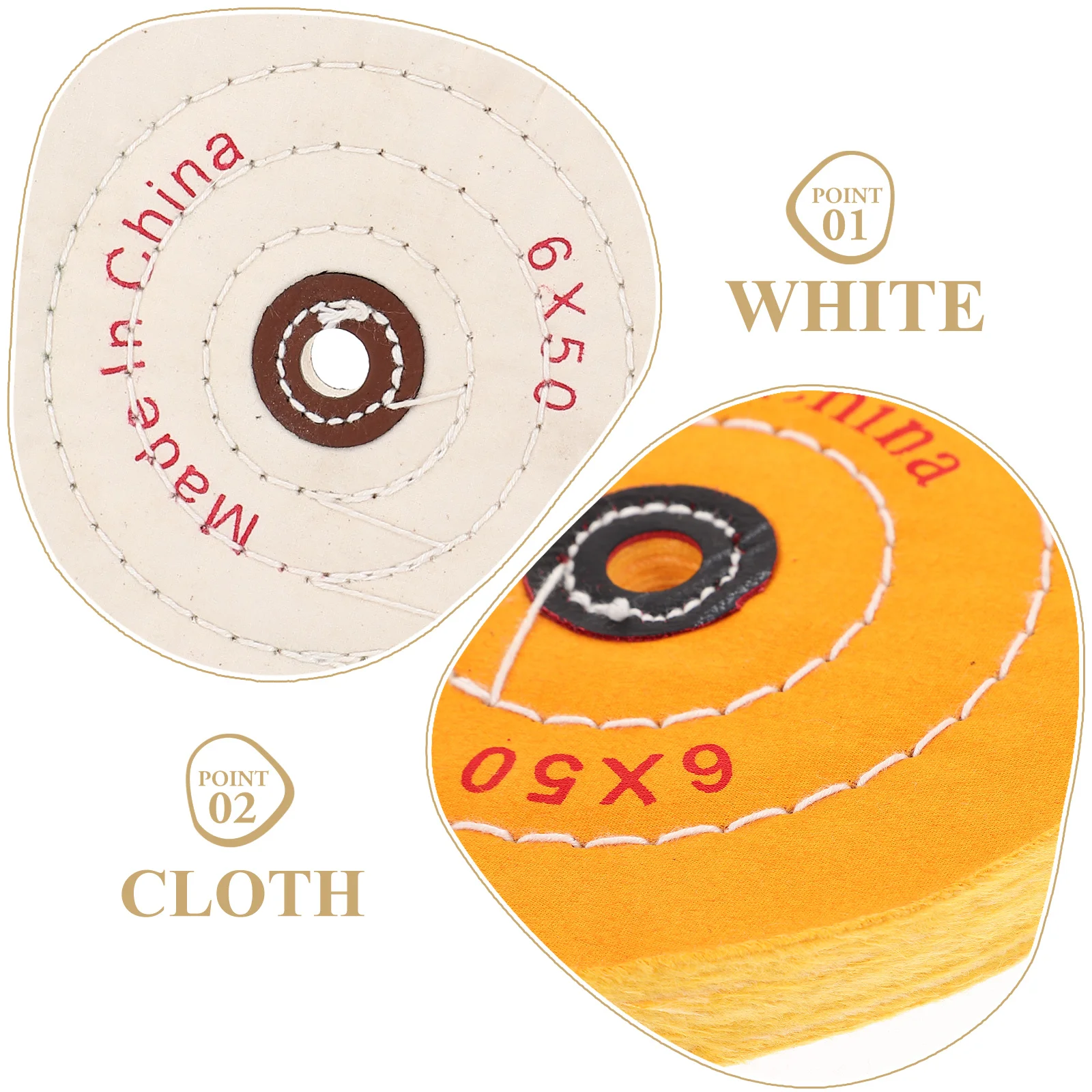 

2pcs 12Mm Polishing Cloth Wheel Grinding Abrasive Disc Alumina Heavy Duty Sanding Wheel For Ceramic Glass