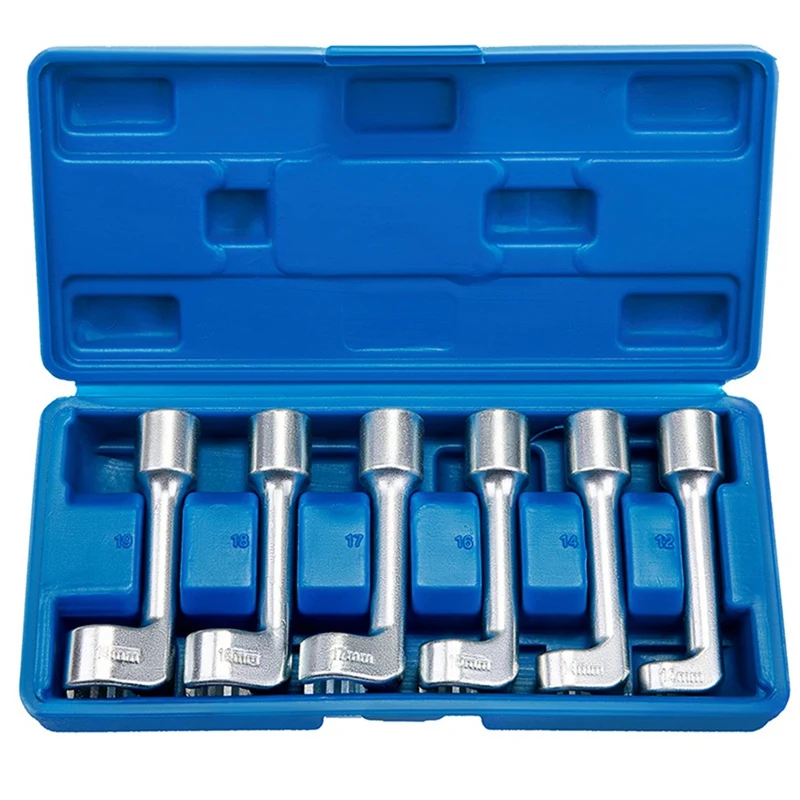 Llave para sensor de oxígeno con ranura hexagonal abierta en forma de ABVJ-L, llave de tubo de combustible, llave de tubo de aceite para automóvil