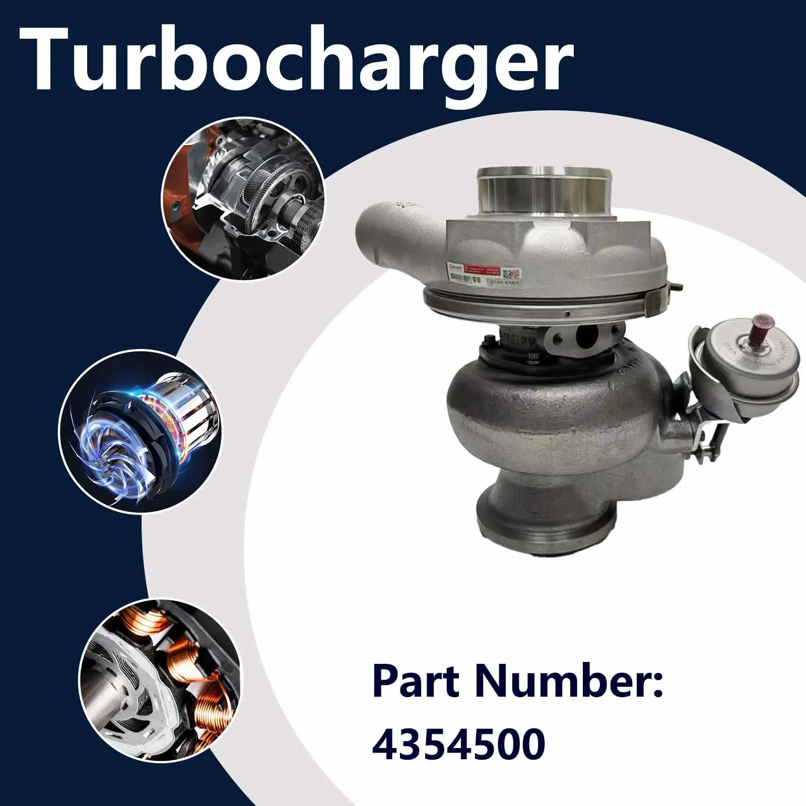 435-4500 4354500 Engine turbocharger For Caterpillar CAT TR16-C7.1 Gearbox