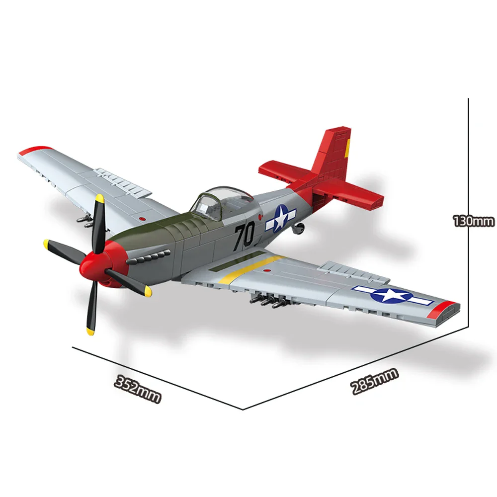 Militaire soldaten uit de Tweede Wereldoorlog SWAT UK: Spitfire Fighter F MK. la type Model Bouwstenen Bakstenen Kinderspeelgoed Cadeau