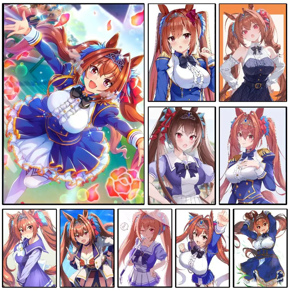 Daiwa Scarlet Anime Uma Musume Posters Living Room Bar Cafe Quality Canvas Vintage Style Comics Painting Art Home Wall Decor Pi