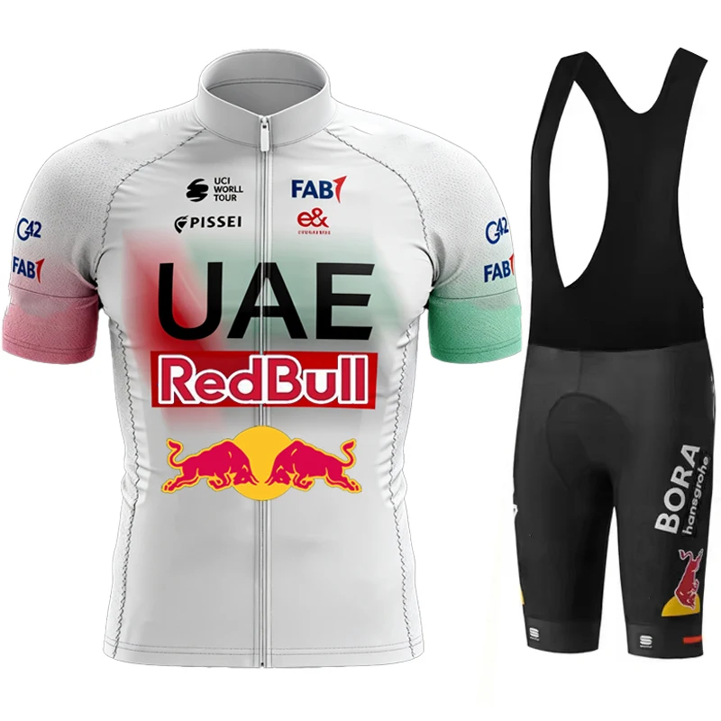 

Cycling Wear Men Gel Shorts Red Bull Jersey Set Mtb Clothes Mens Cycle Short Sleeves Clothing Man Jerseys Men's Blouse Uniform