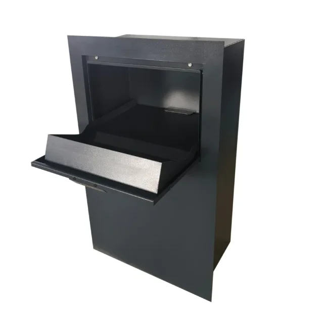 Durability Metal Mailbox Customizable Letters Wall Mounted Front Access Home Business Garden Parcel Lock Powder Coating Includes