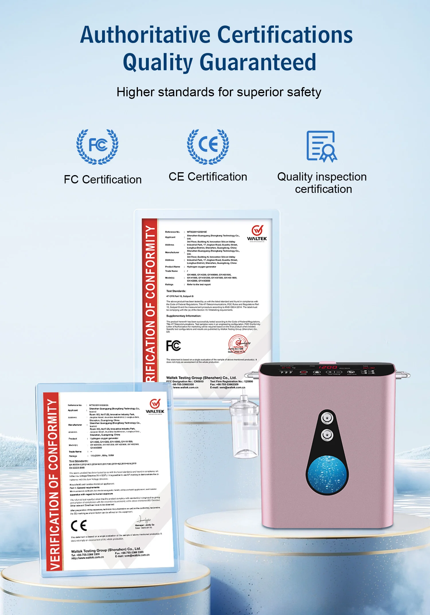 Suyzeko Premium 1200ML Wasserstoff-Inhalator-Gerät: Wasserstoff- und Sauerstoff-Inhalationsmaschine, O2-Konzentrator & H2-Wassergenerator – Detail 15