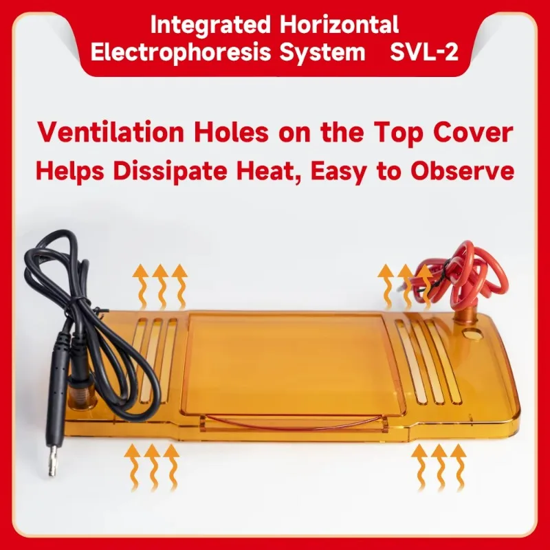 نظام الرحلان الكهربي المتكامل المحمول جهاز الرحلان الكهربائي الأفقي لخزان الرحلان الكهربائي لمختبر PCR