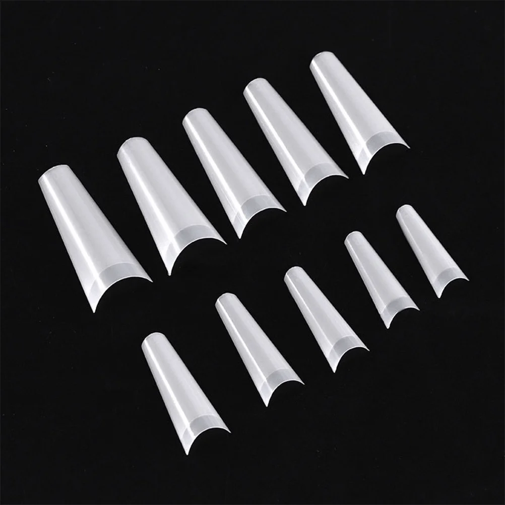 

500Pcs Nail Tip Display Boards Transparent Nail Practice Tips Easy Reorder Fake Nails Manicure Accessories Color Plates