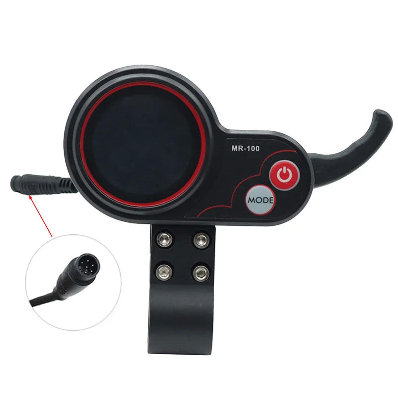 

T34C MR-100 LCD Display Meter Dashboard 6Pin for Electric Scooter Accessories