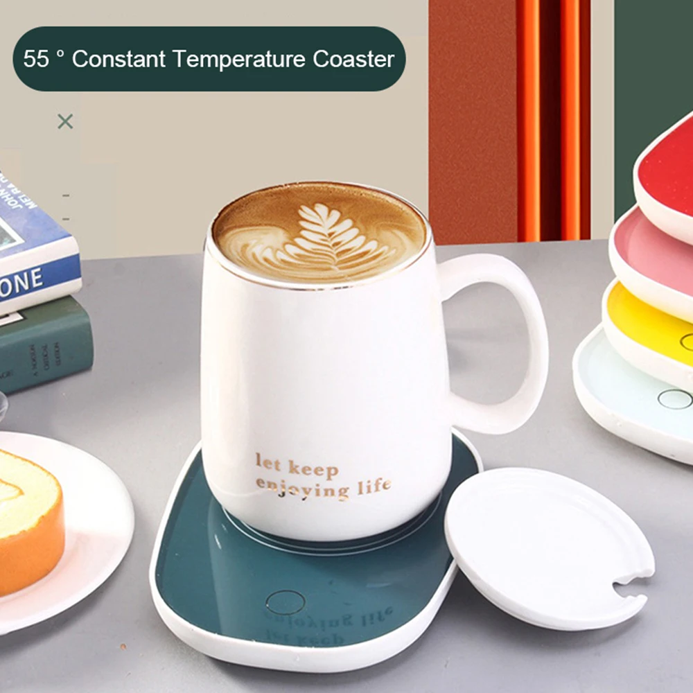 1/3/5PCS Coasters Coffee Coaster Warmer Rapid Heating Warming Pad Smart Thermostat Gravity Sensing Thermal Pad Insulation