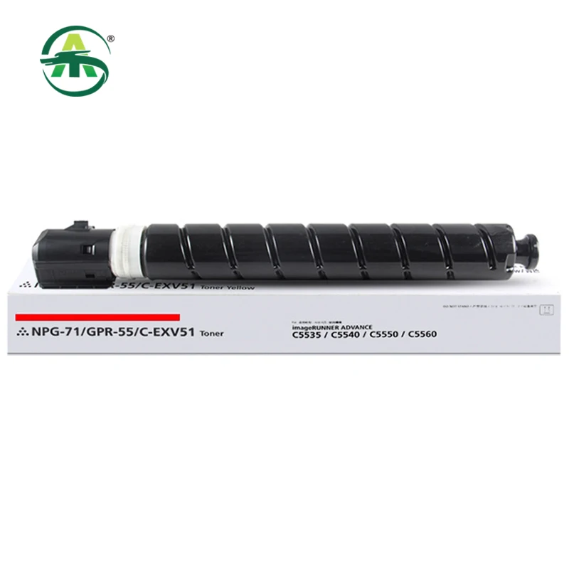 1PC GPR-55 G71 C-EXV51 Toner Cartridge For Canon iR C5535 5540 5550 5560 DX C5735 5740 5750 5760 Toner Powder CMY550g  BK850g