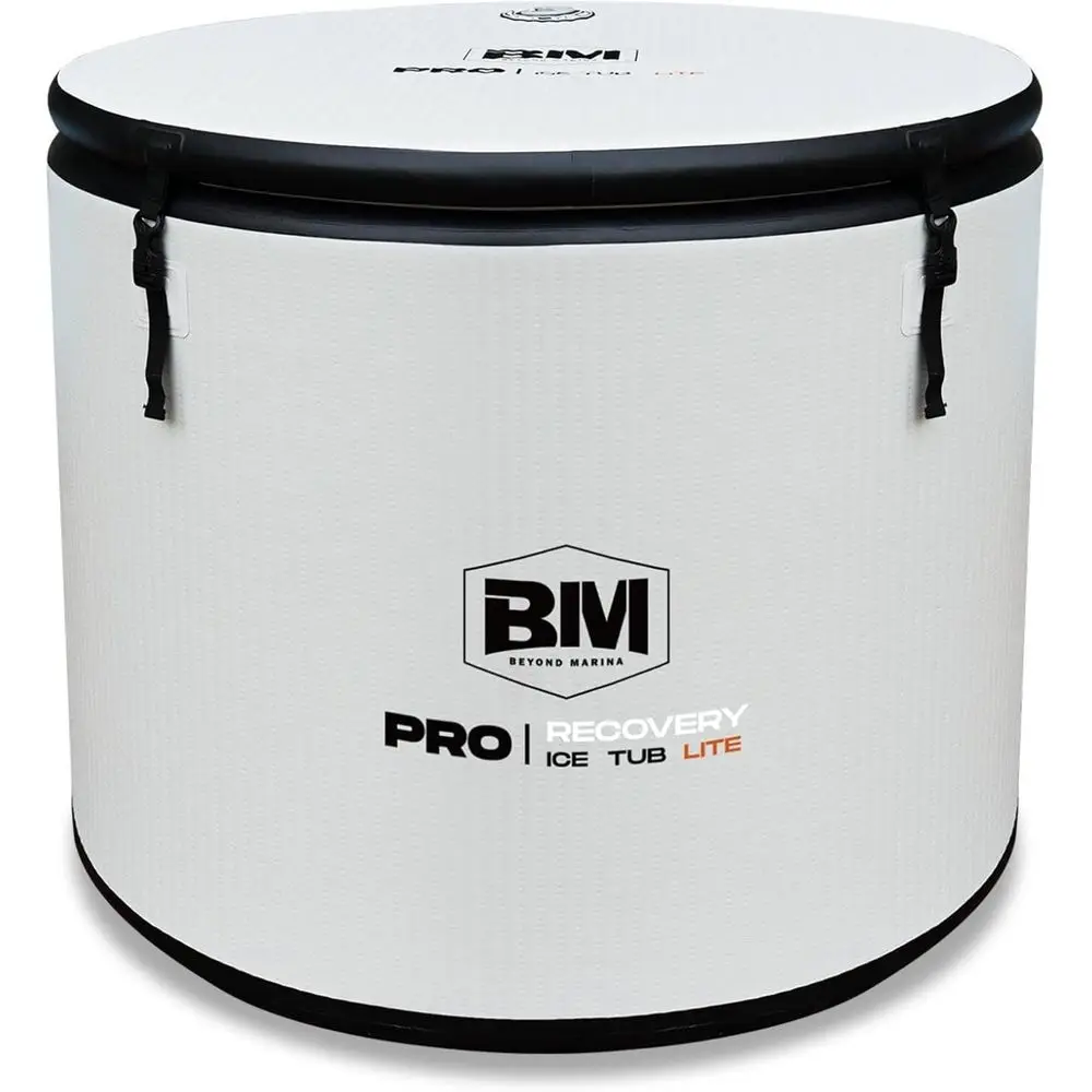 

Inflatable Ice Bath Tub for Athletes, Cold Plunge Recovery Tub with Insulated Lid, EVA Groundsheet, Backpack, 140 Gallon Capacit