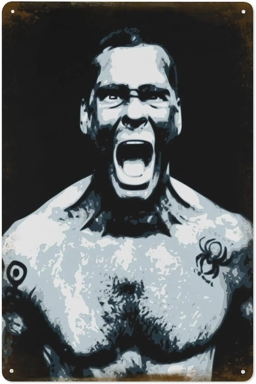 Металлический оловянный плакат с надписью Генри Роллинз, 8 × 12 дюймов, настенный винтажный декоративный ретро-плакат для дома, бара, паба, клуба, кафе, De