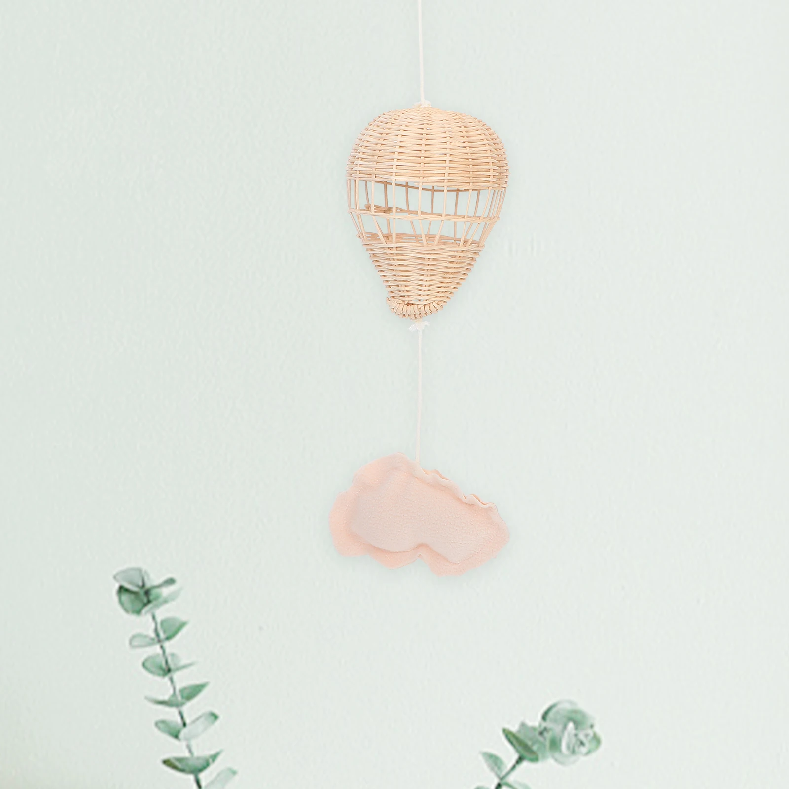 

Vinegar Hot Air Balloon Props Decorative Balloons Ornament Hanging Natural Rattan Weaving Material Decoration