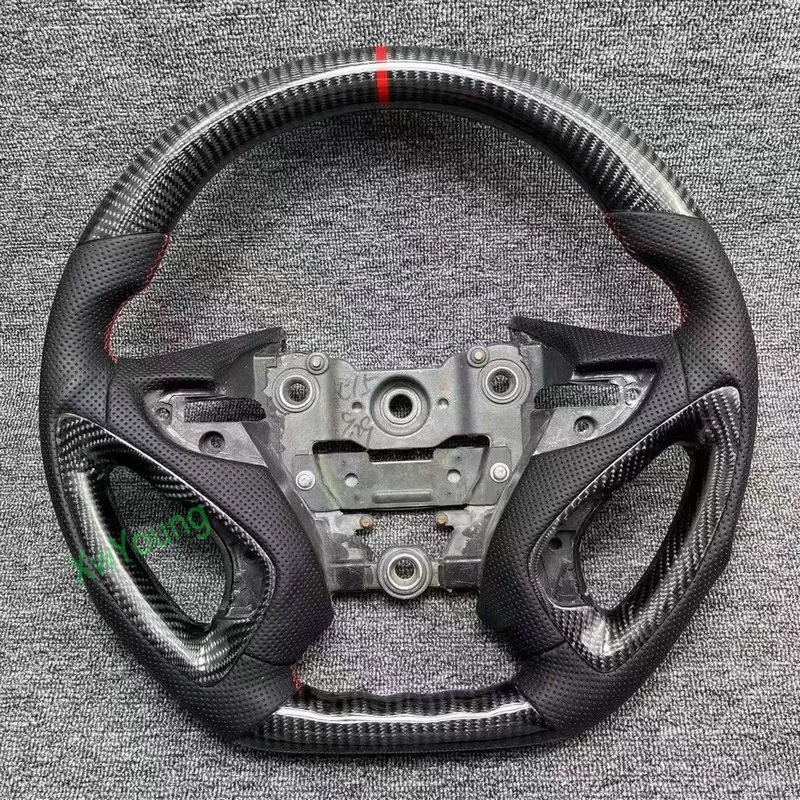 For Hyundai Sonata 100% Real Carbon Fiber Leather Steering Wheel