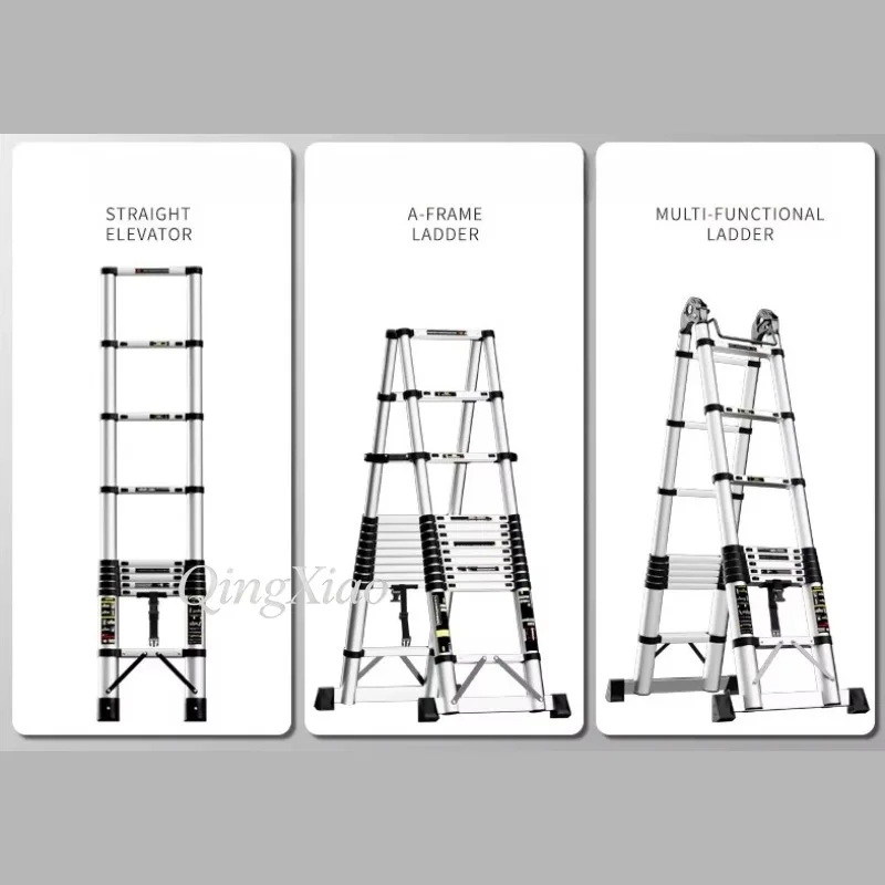 Aluminum Joint Foldable Telescopic Ladder Multifunctional Tool Electric Engineering Home Interior Decoration Daily Maintenance