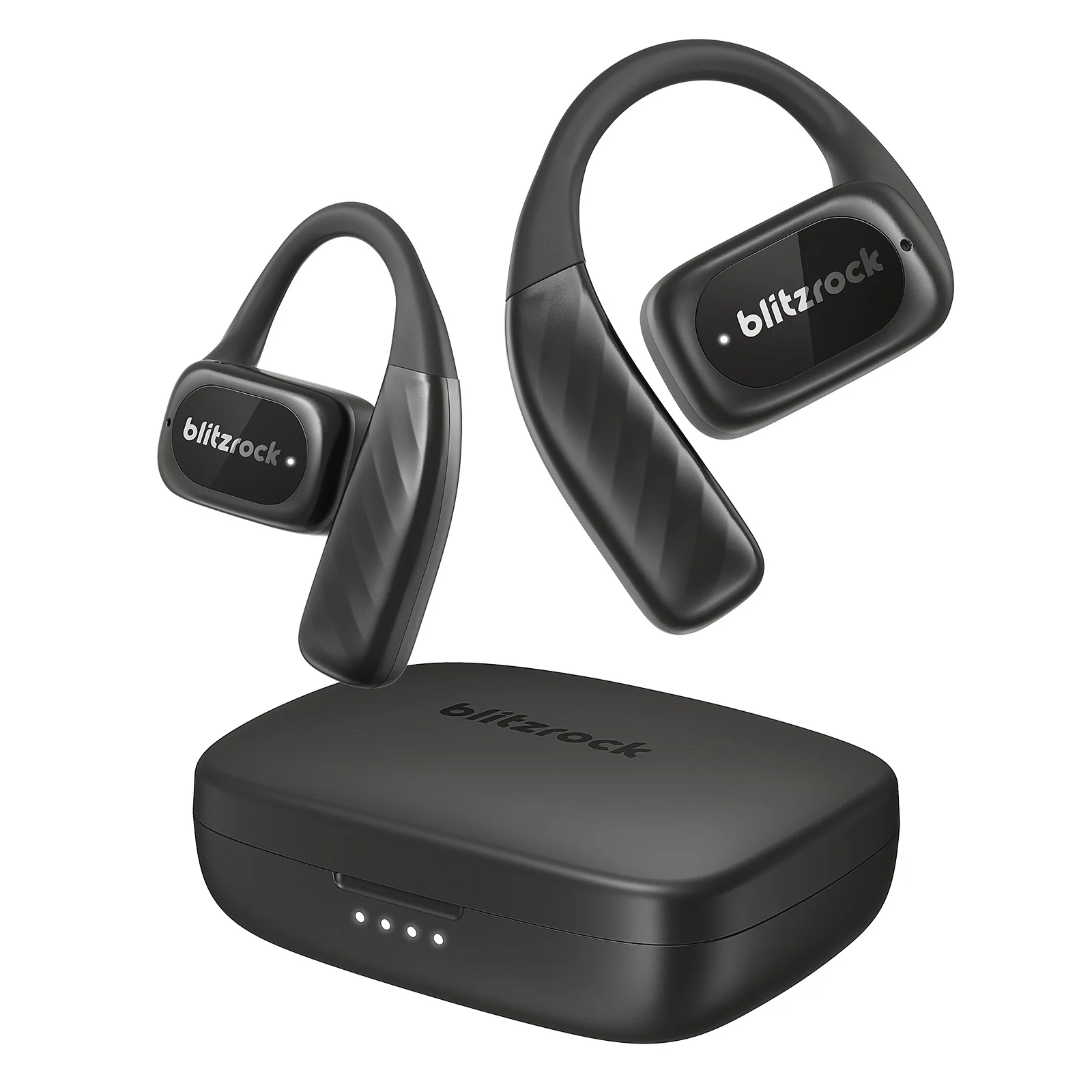 BR-CT3 Open-Ear-Ohrhörer, Bluetooth-V5.4-Kopfhörer, Luftleitungs-Ohrbügel, verbesserter Bass, 4 Mikrofone, klare Anrufe, App-Steuerung