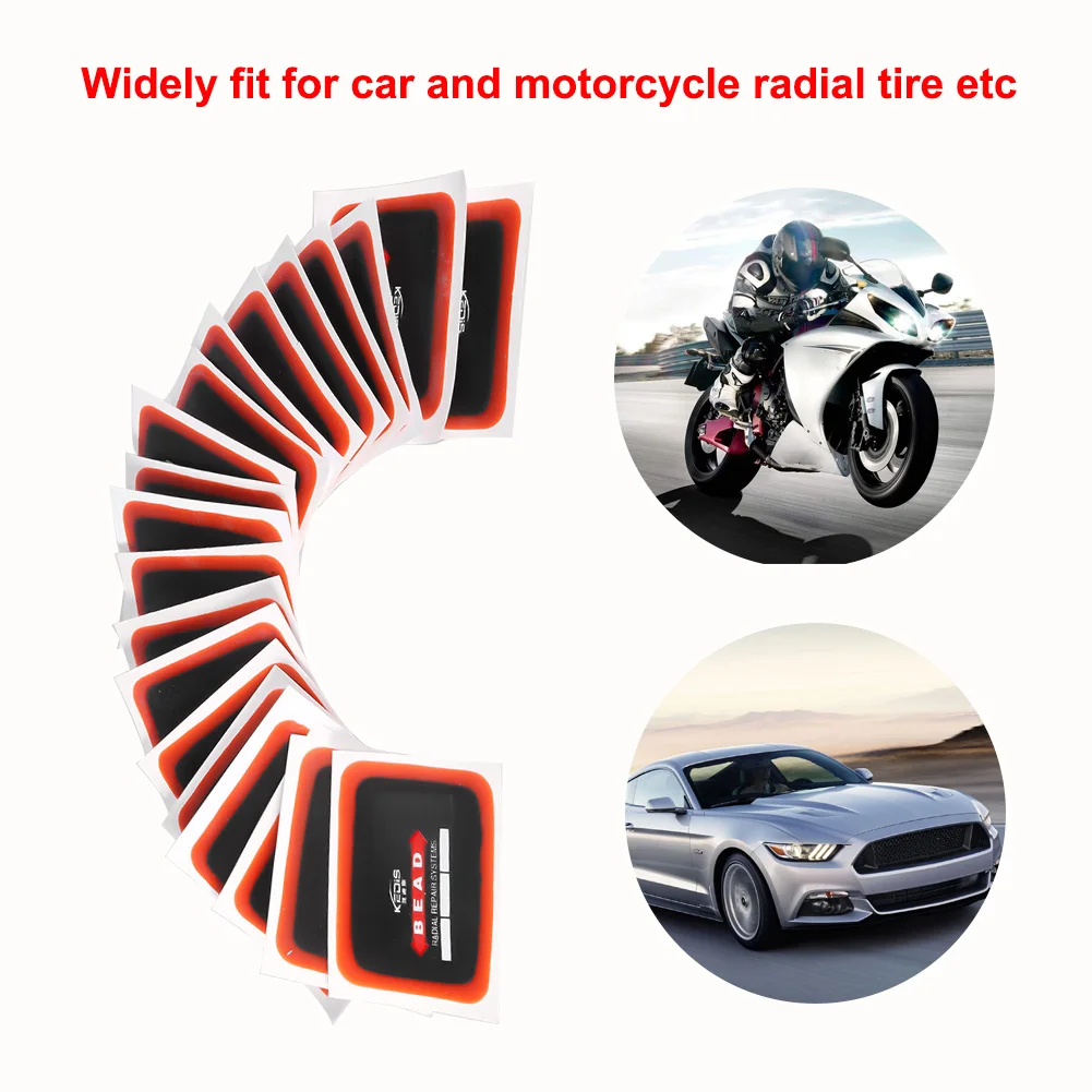 20 pcs 50*70mm Car Motorcycle Universal Radial Tire Tyre Repair Patch